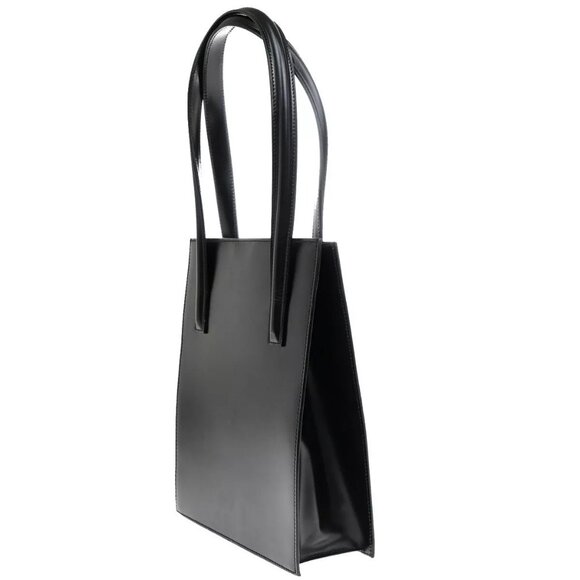 CARTIER Logo Panther Shoulder Hand Bag Leather Black GHW Made In Italy 34YG991 - Picture 14 of 16